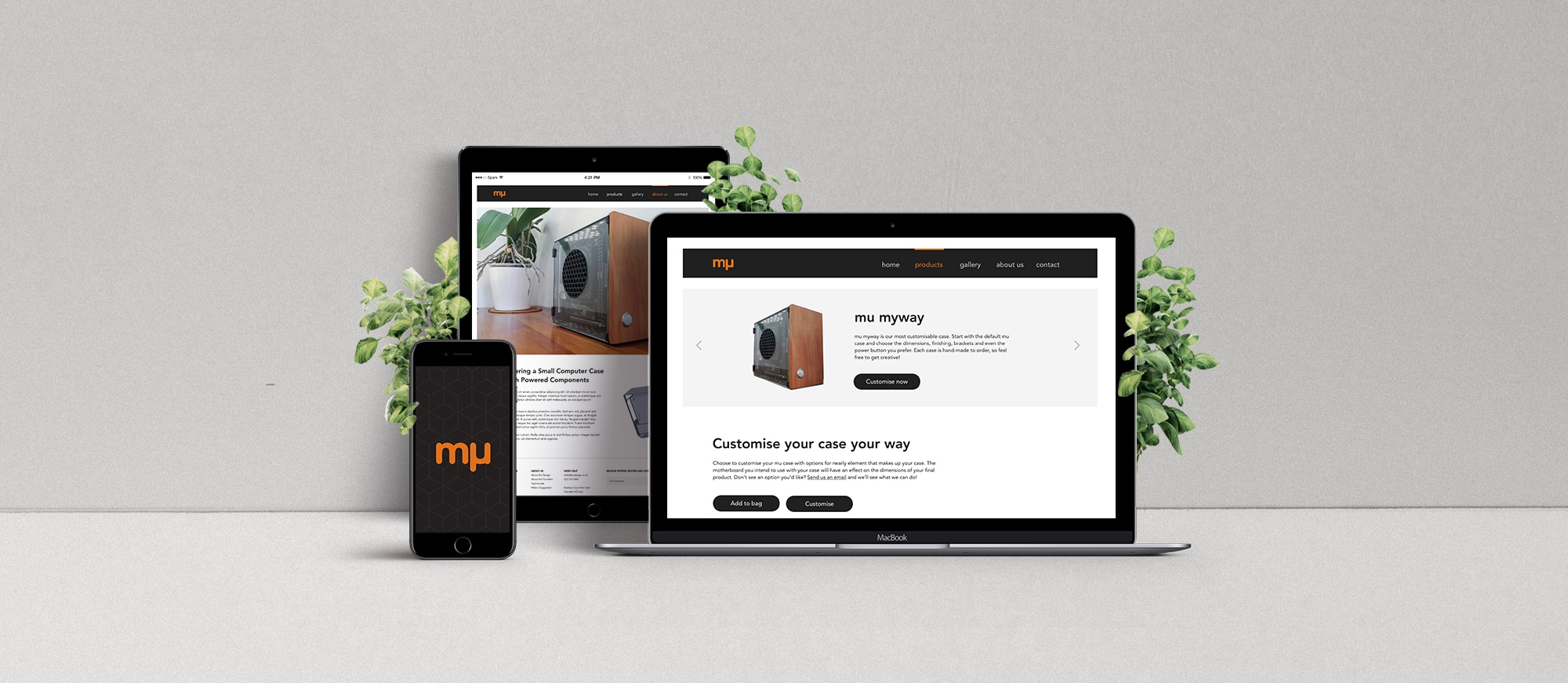 Mu Design Website Banner